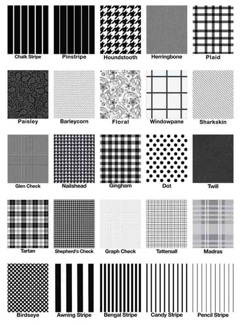 服装设计干货素材80例裤子款式图,衣服纹理贴图素材