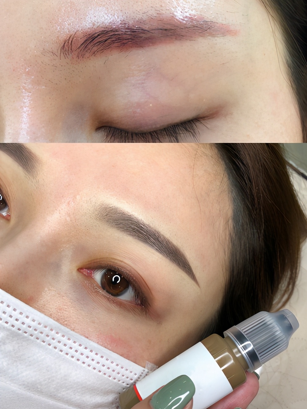 纹眉第二次补色还会结痂吗,不结痂纹眉一至七天过程图