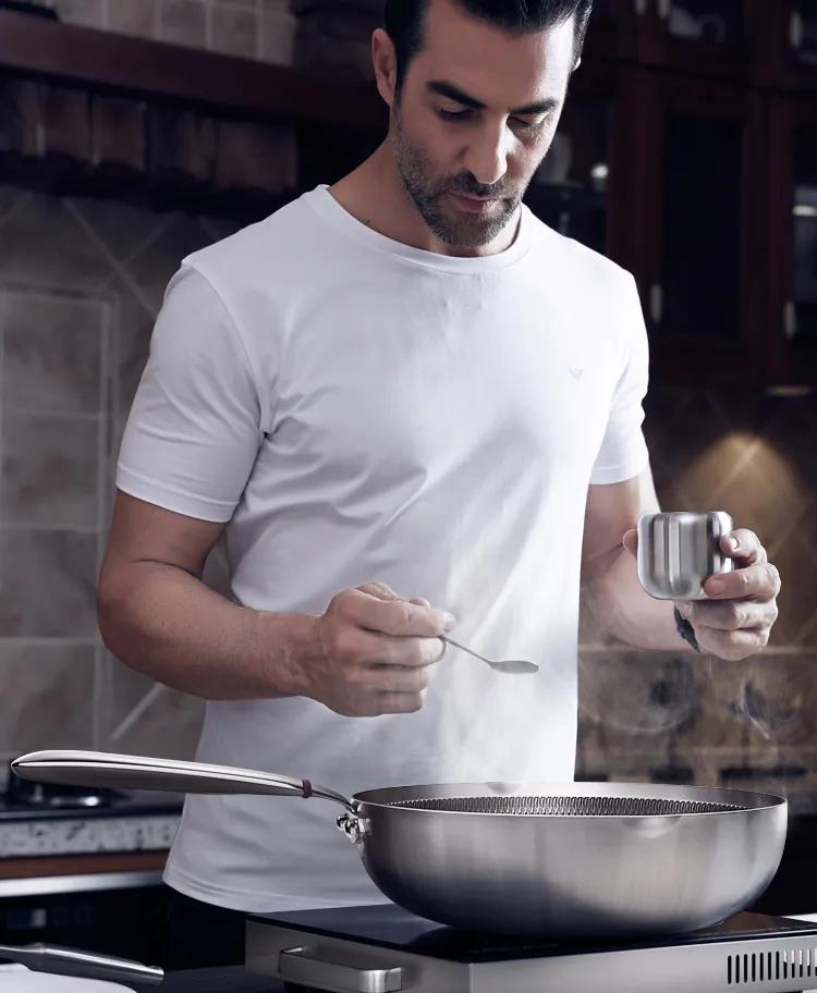 德国双立人铸铁炒锅,德国双立人双耳炒锅