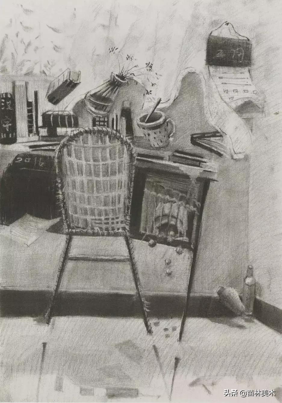 清华美院精微素描高分卷,清华美院设计素描光影解析