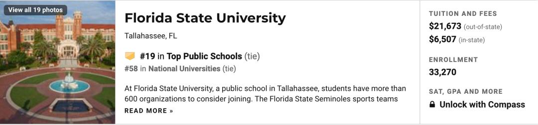 2021年美国康涅狄格大学排名,2023年usnews全美公立大学排名