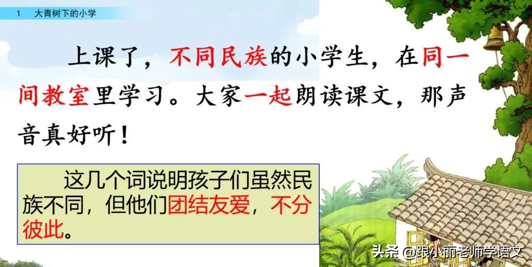 大青树下的小学重要背诵内容,大青树下的小学重点知识点