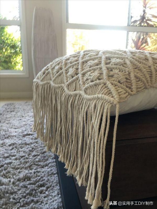 手工纯白棉绳编绳挂件,手工编绳合集名称