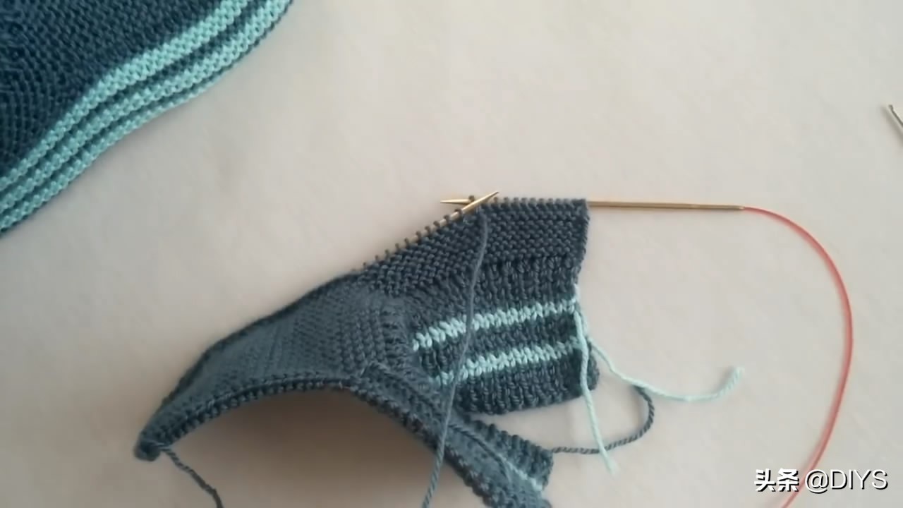 手编浅口袜子的编织方法之二,毛线袜套的编织方法全过程