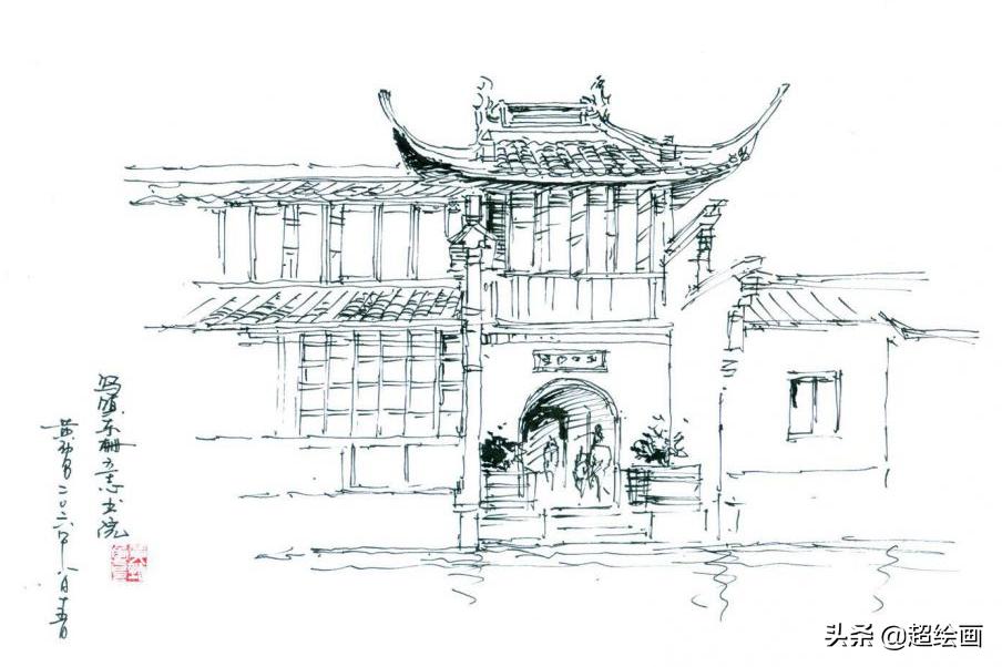 十大顶级钢笔画速写,钢笔速写100幅图片