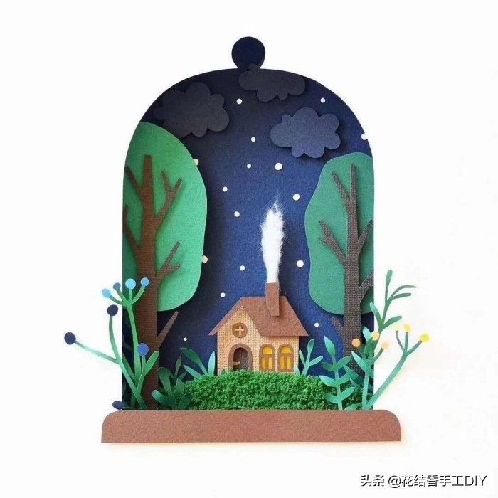 正方形卡纸做新年贺卡,新年手工贺卡简单幼儿diy