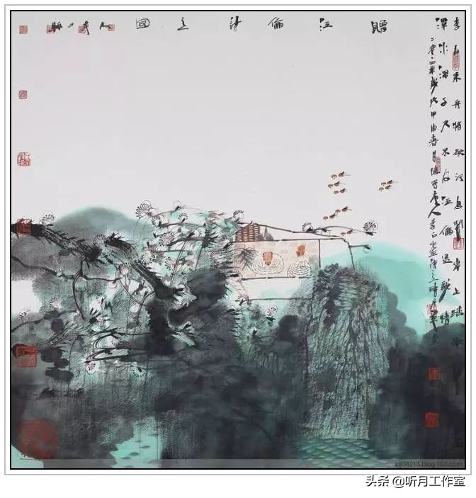 卢禹舜中国画欣赏,卢禹舜先生山水画创作