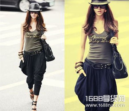 哈伦裤搭配什么样的上衣好看,哈伦裤适合什么腿型的人穿