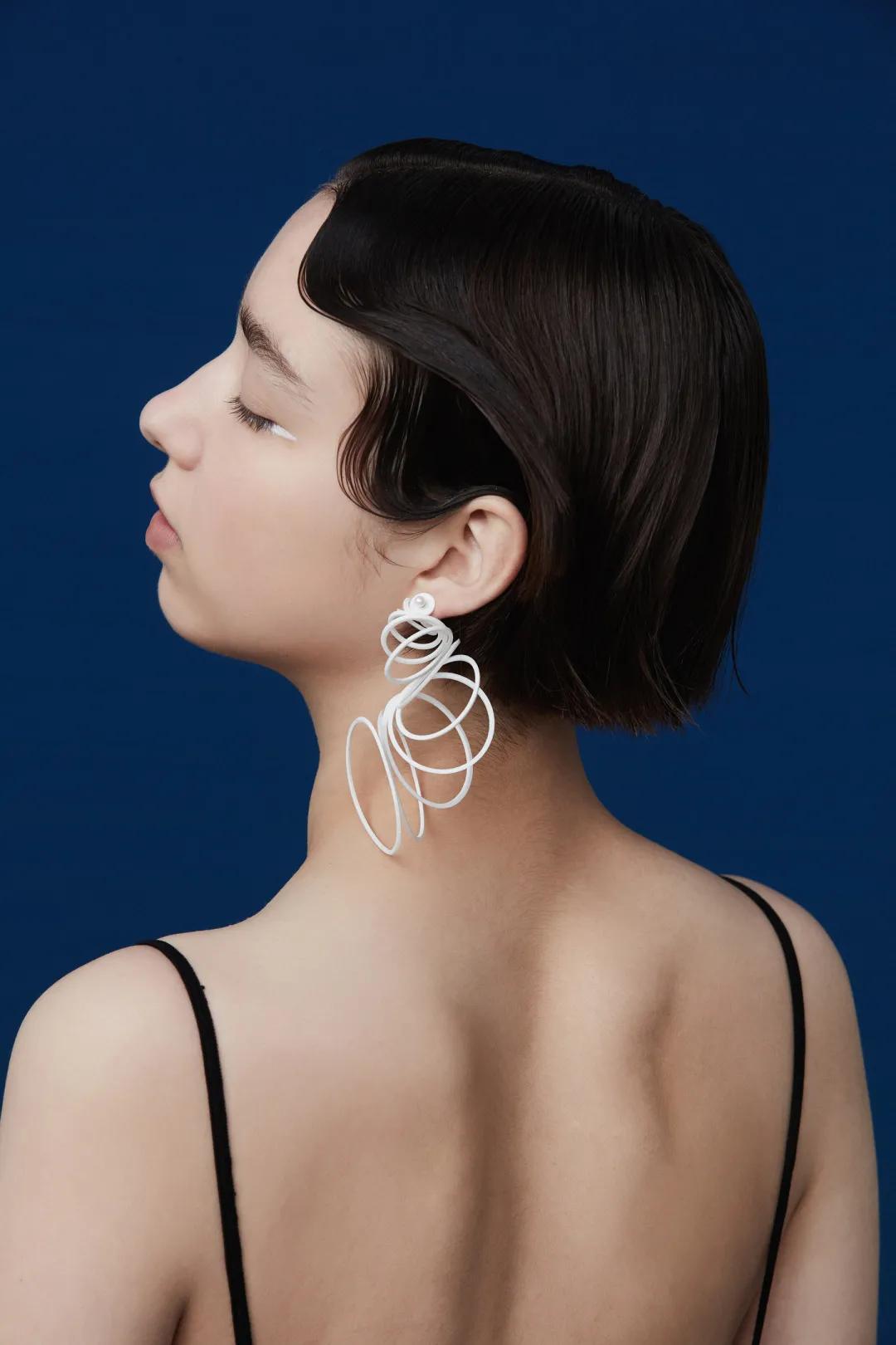 蚊香仿珍珠耳环,仿制蚊香耳环