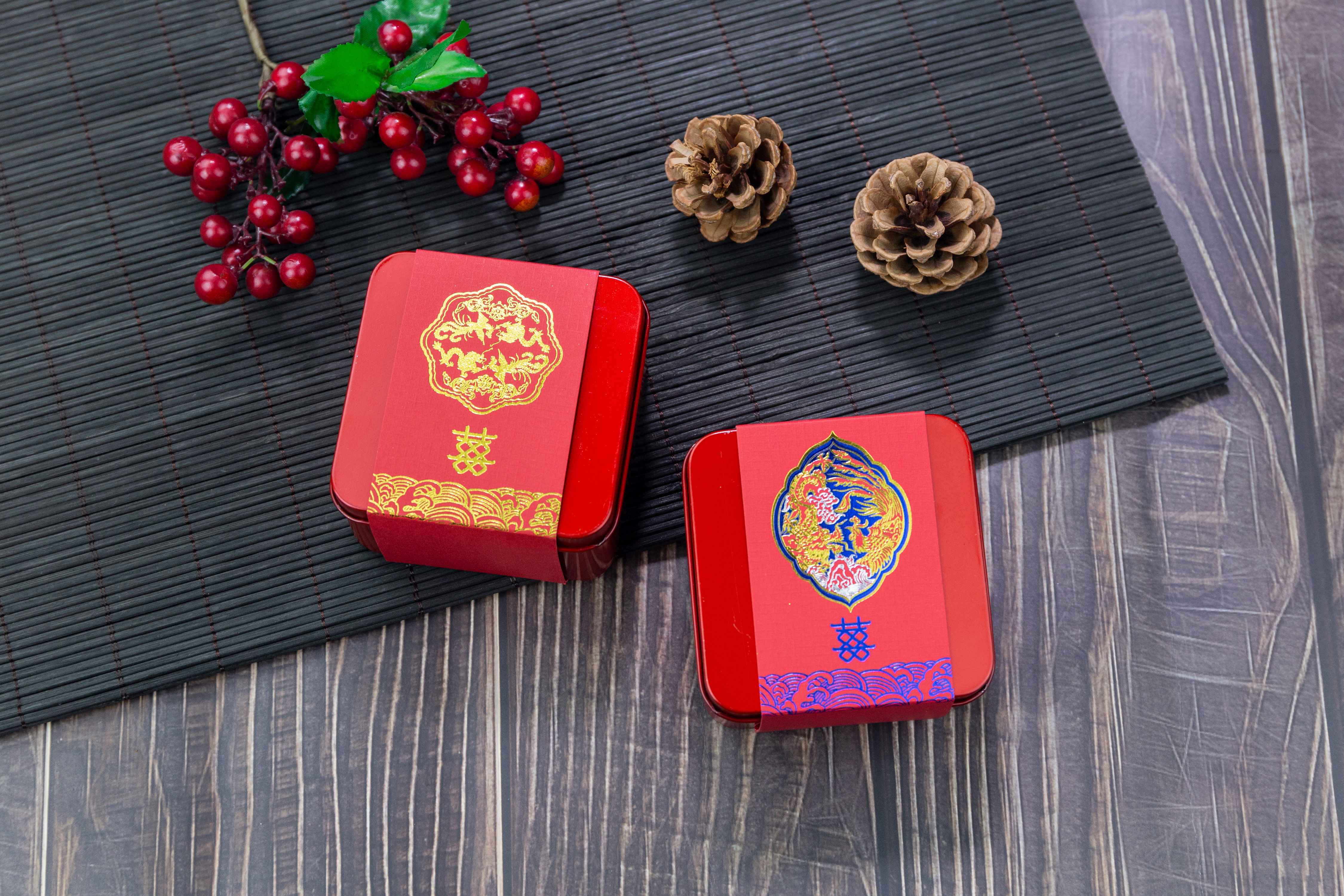 龙凤呈祥彩礼盒,喜糖盒龙凤呈祥