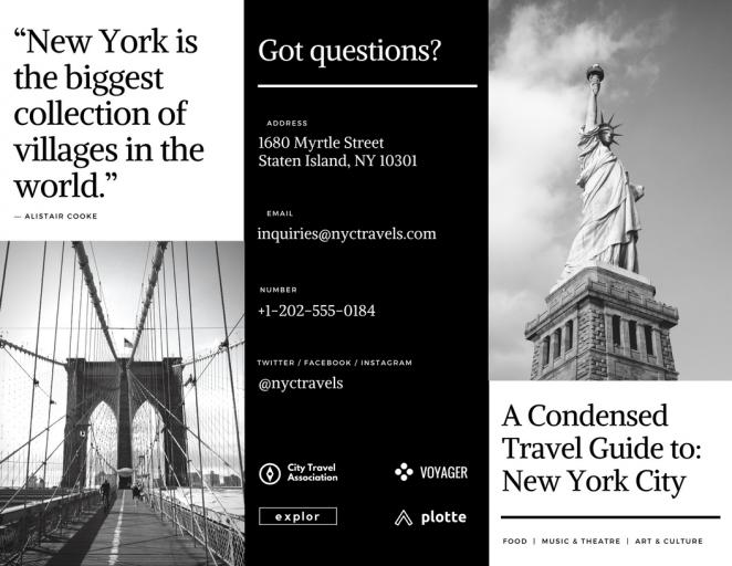 三折页设计案例展示极简风格,三折页设计软件