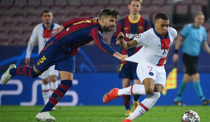 皮克拉拽姆巴佩瞬间火了,皮克皇马恶搞图