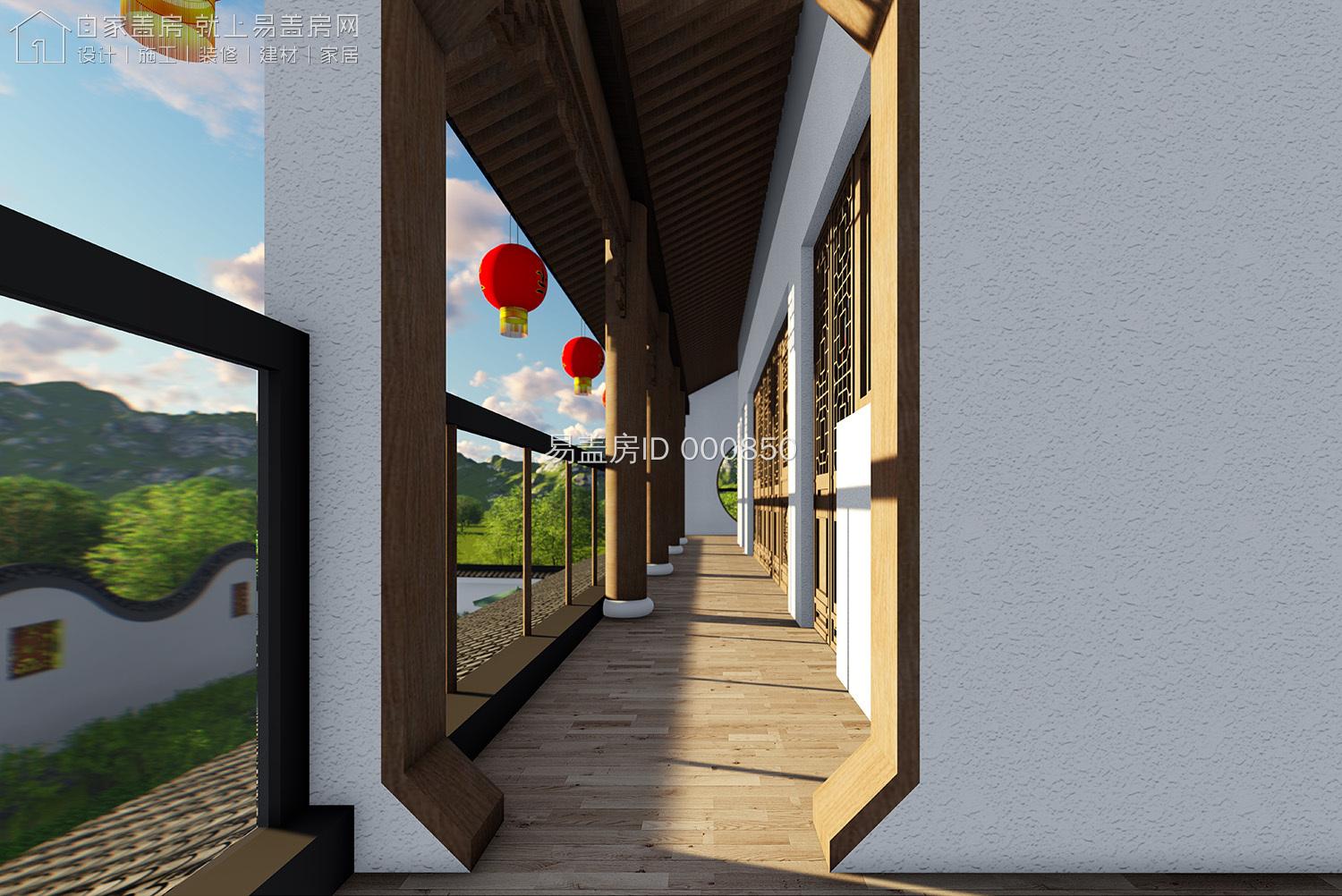 农村仿古自建房灯笼,中式别墅大红灯笼