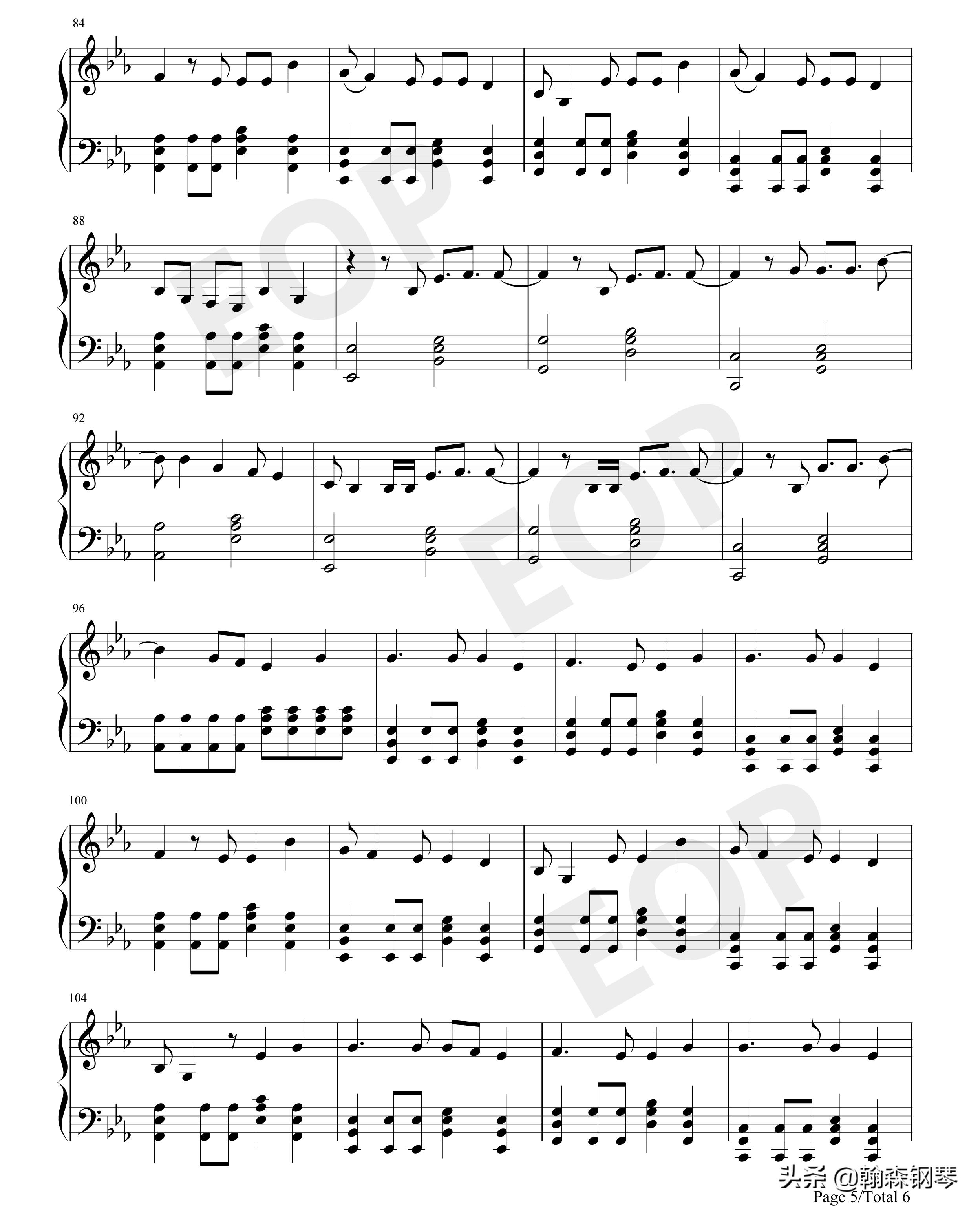 防弹少年团fakelove钢琴五线谱,防弹少年团钢琴谱简单版流行歌曲