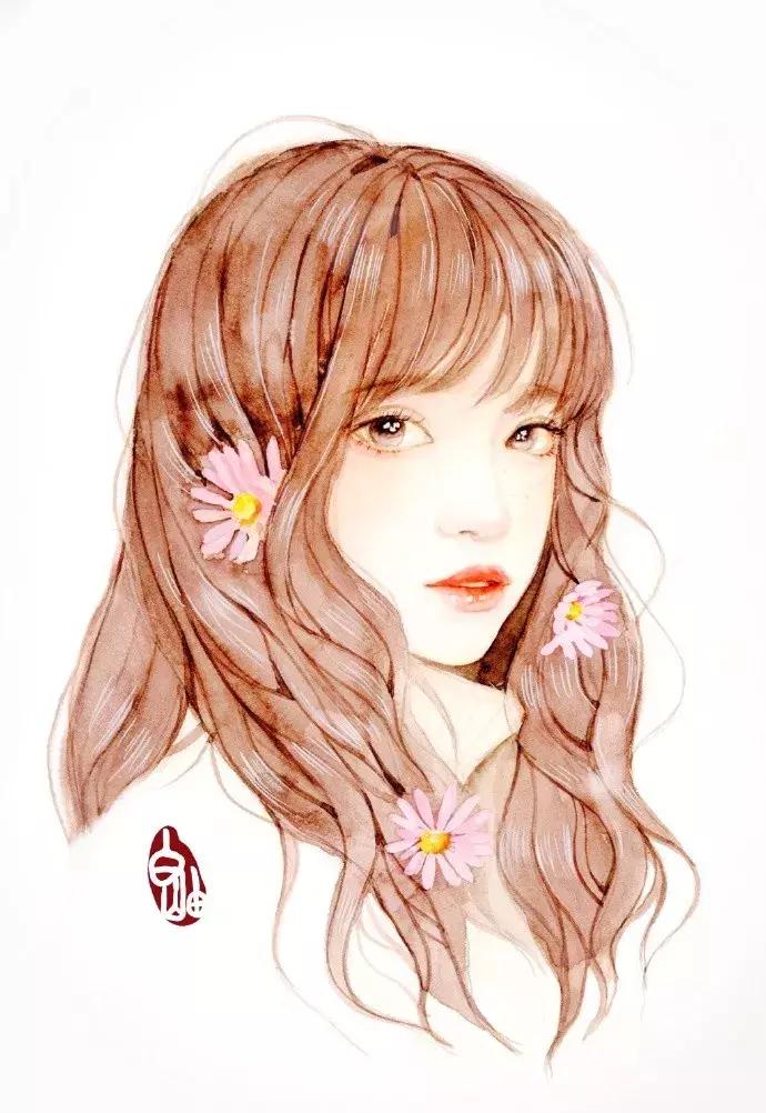 手绘古风少女，唯美灵动，唤起少女们心中的三生三世