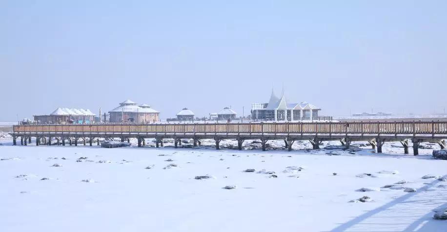 下雪后的海边图片大全,六月份的红海滩