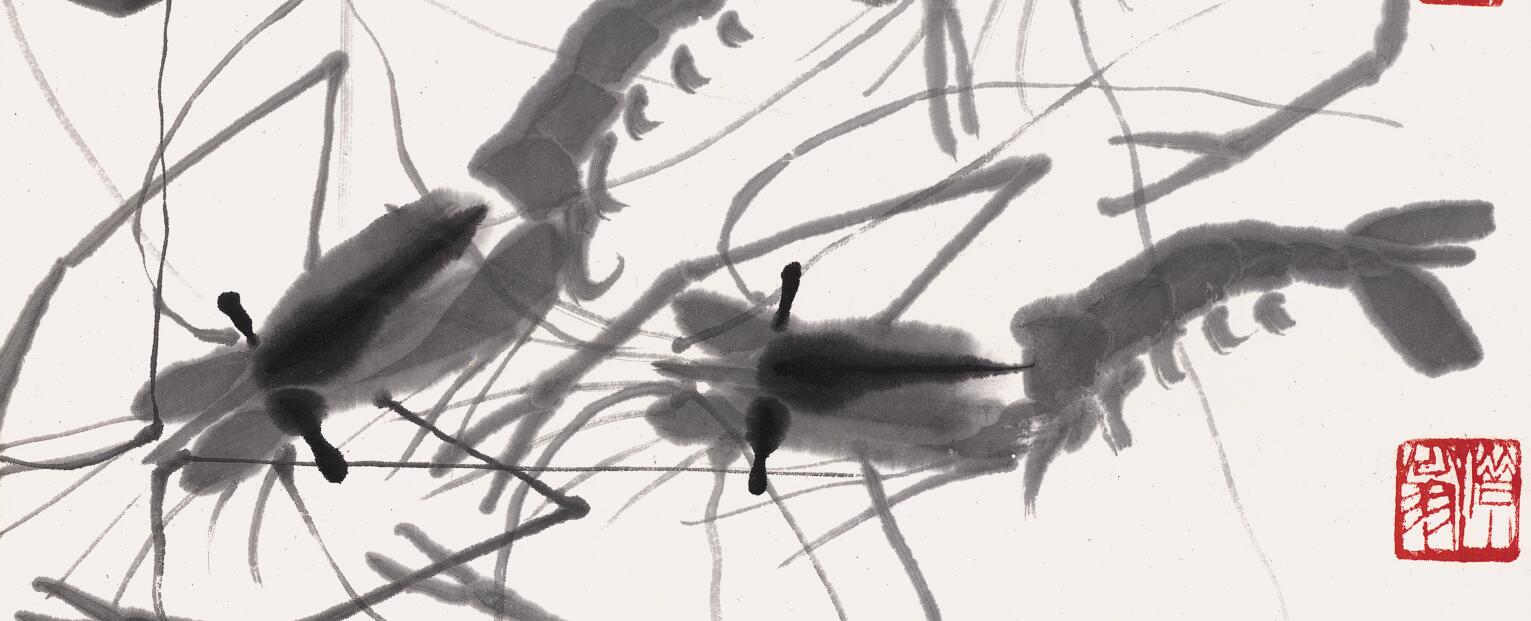 白石老人画虾视频大全,白石老人画虾的感悟