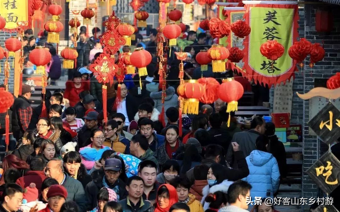魏集古村落新年花灯,滨州魏集古村落春节旅游