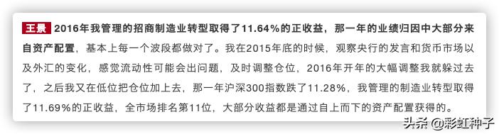 NO.524|招商基金王景-招商品质升级,值不值得买?