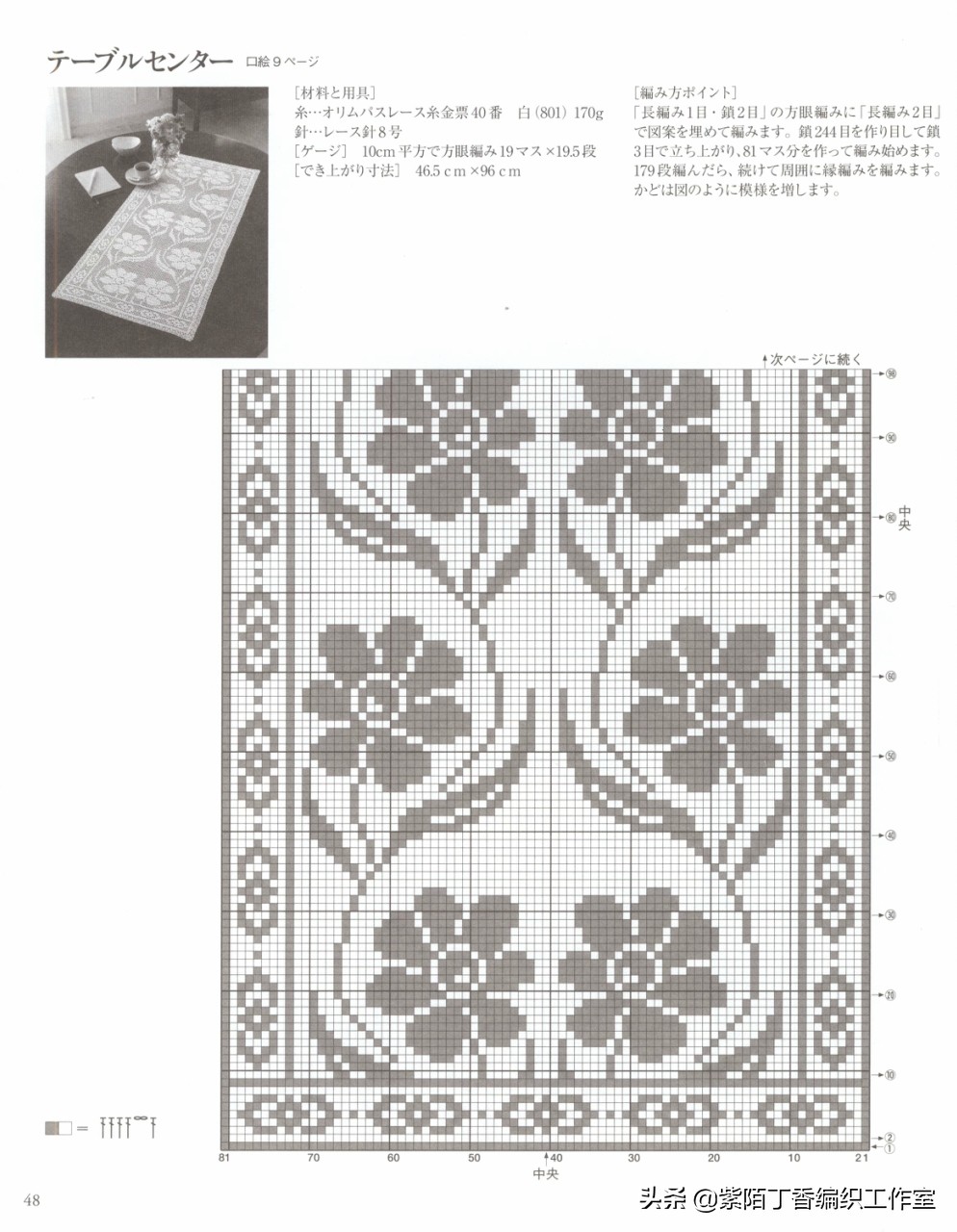 钩针钩简单的沙发巾,桌布和沙发巾的钩针教程