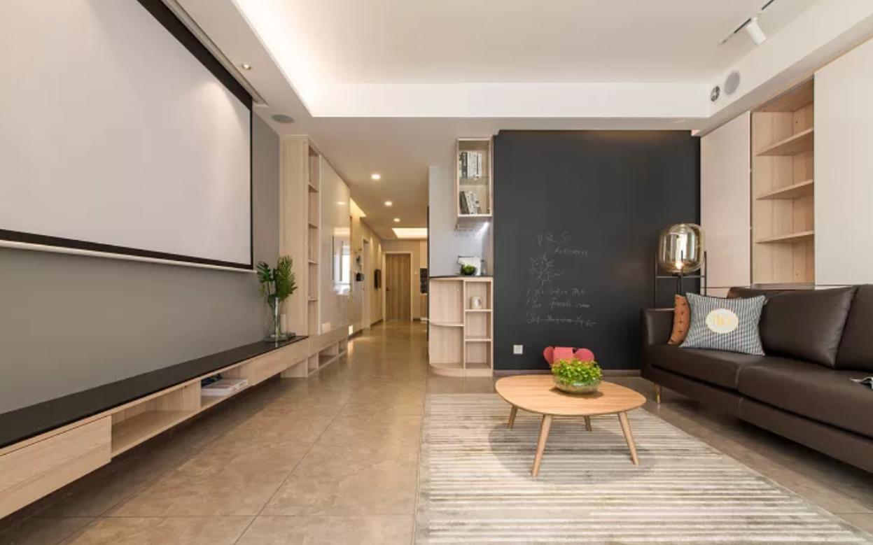 老公坚持装4米长电视柜，沙发墙“加厚”35公分，完工都夸他机智