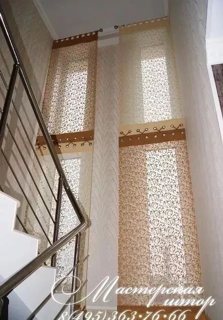 别墅客厅窗帘最新款式效果图,2020别墅窗帘