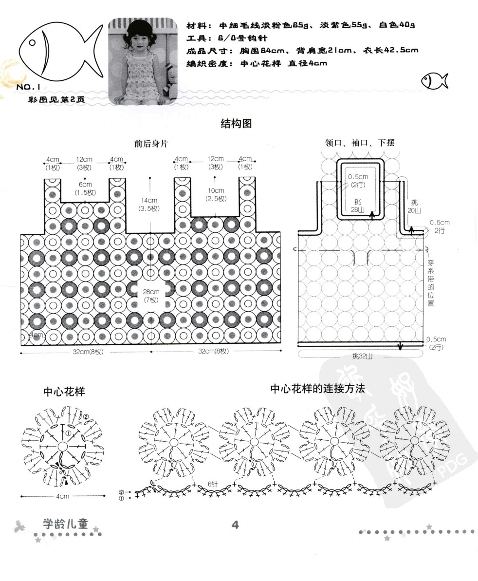 斗篷式披肩毛衣编织图解教程,超漂亮的宝宝毛衣编织详细教程