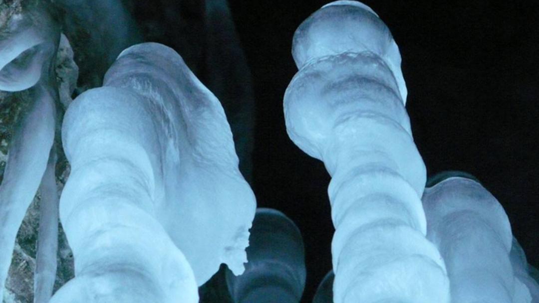 南极深海出现死亡冰柱现象,南极被冰冻的巨物