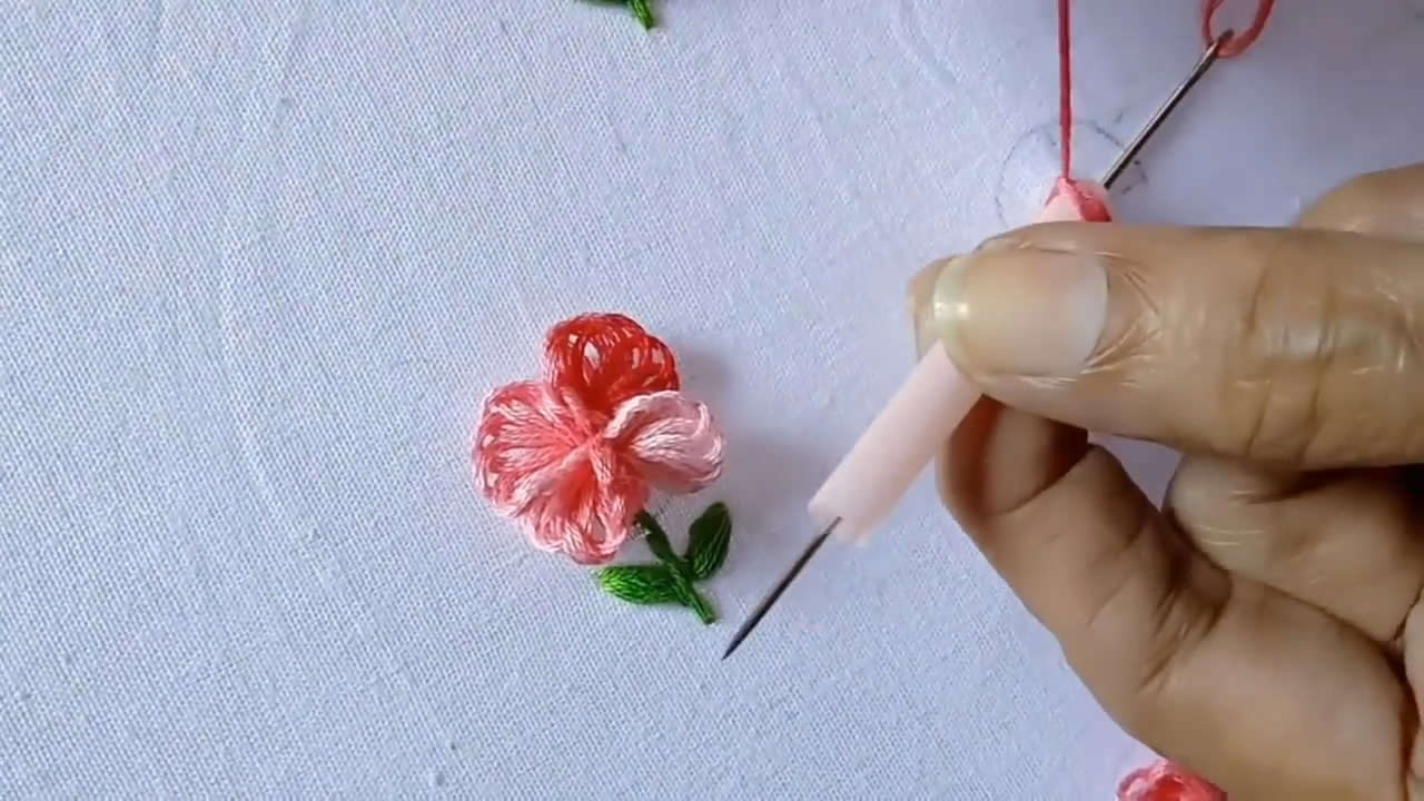 绣花教程花朵,绣花小技巧简单又漂亮