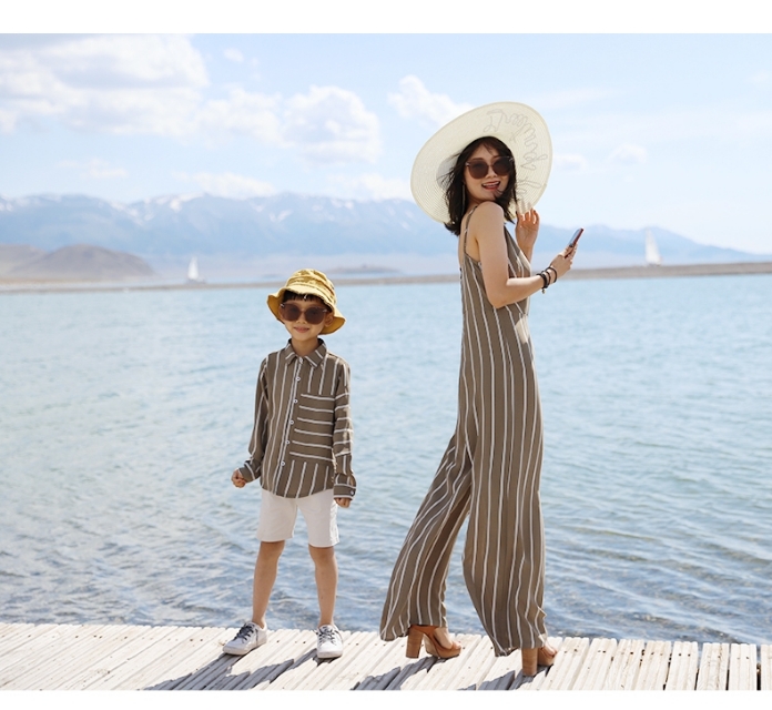 流行穿搭亲子装,小个子胖妈妈汉服亲子装