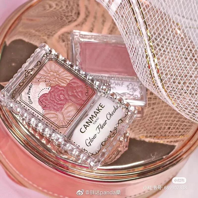 canmake井田花瓣腮红五色雕花,canmake砍妹井田五色花瓣腮红