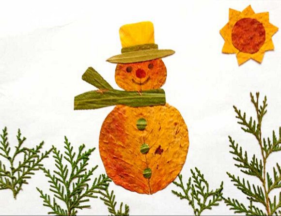 秋天最美的落叶手工,跟秋天有关的树叶手工超级简单