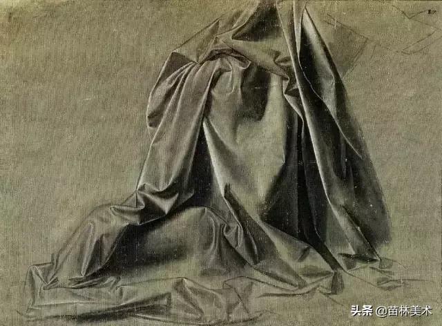 素描简单的衬布褶,素描衬布非常暗