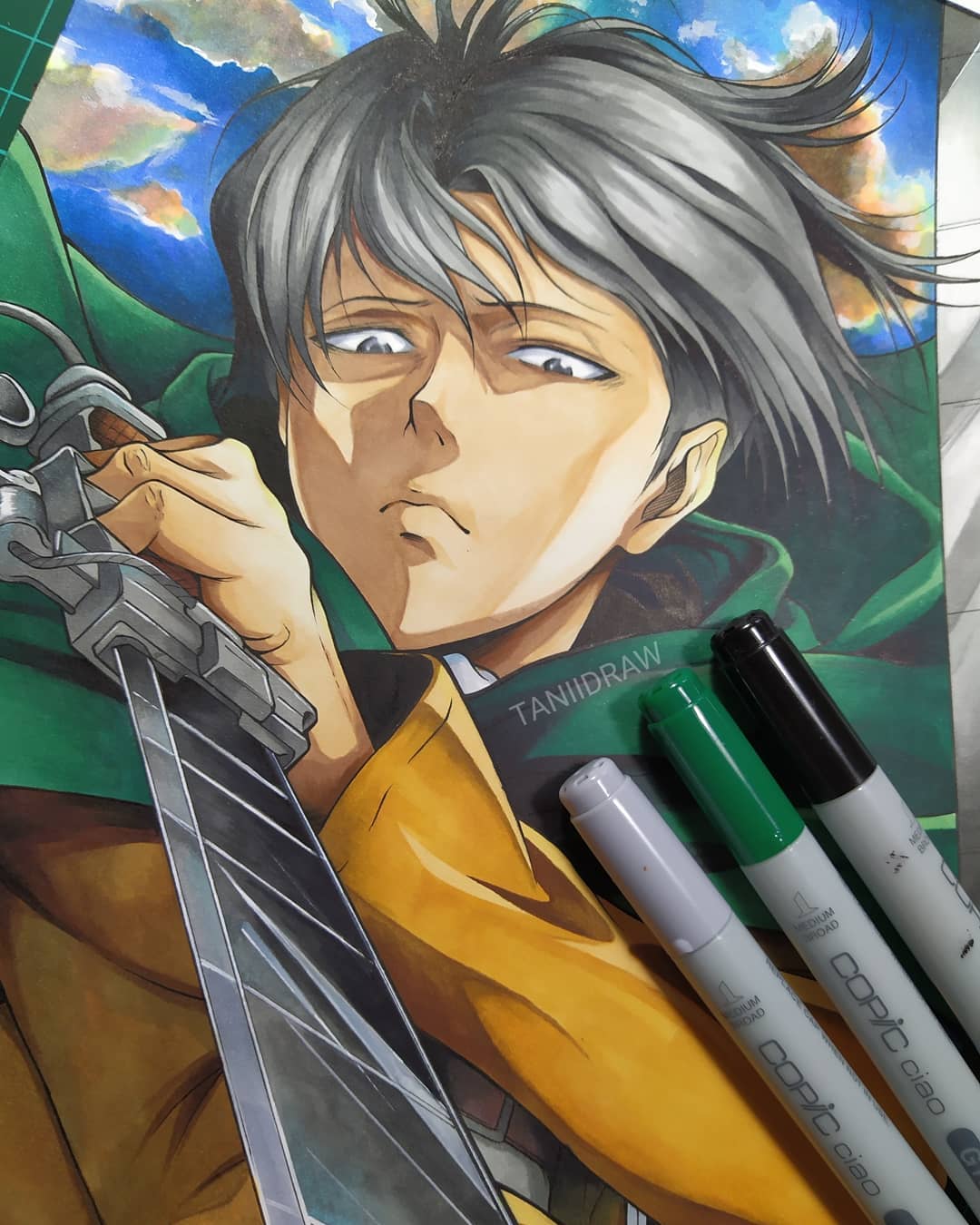 动漫60色马克笔画可爱动漫人物,touchmark马克笔手绘动漫