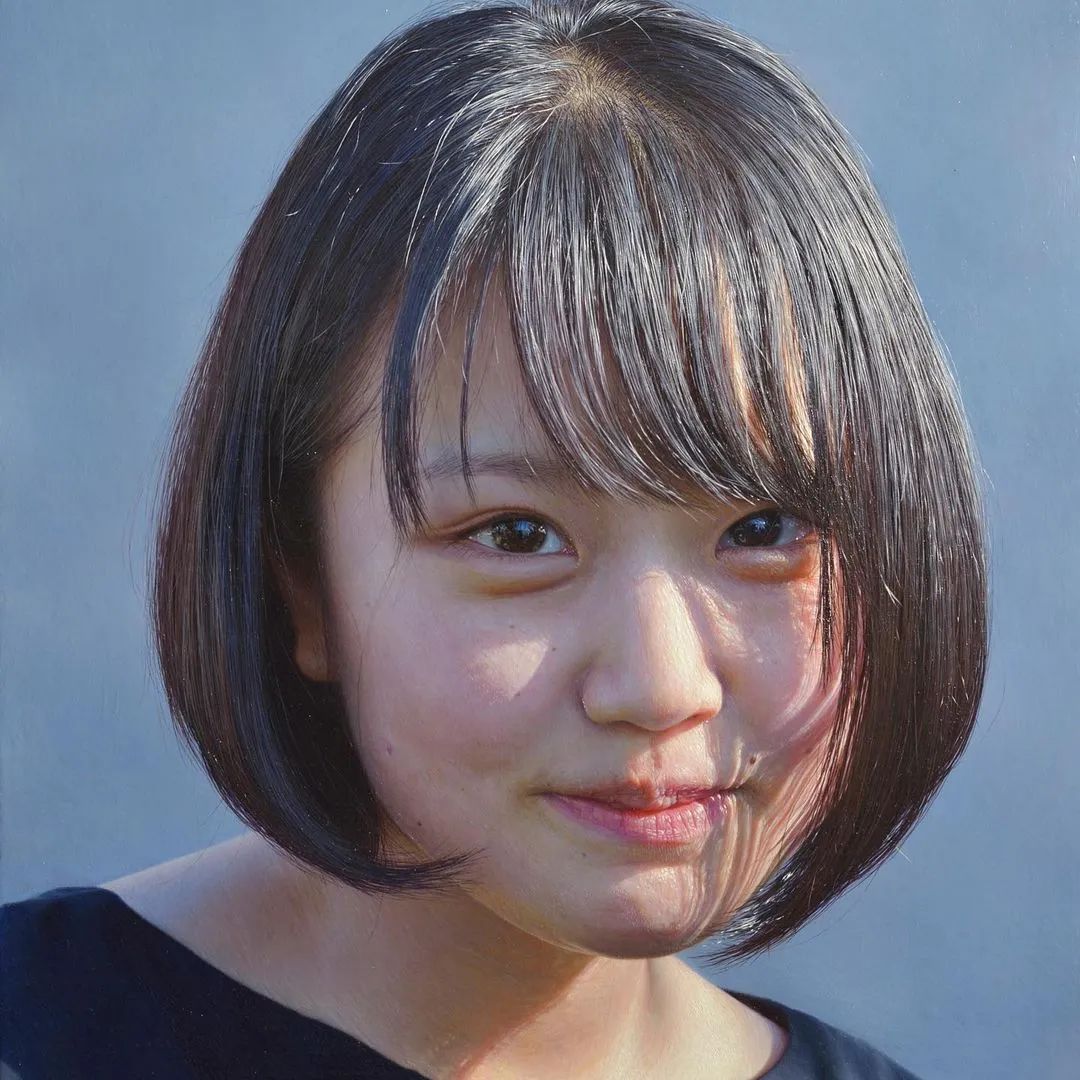 日本90后画家超写实绘画作品欣赏,日本画家画小清新少女