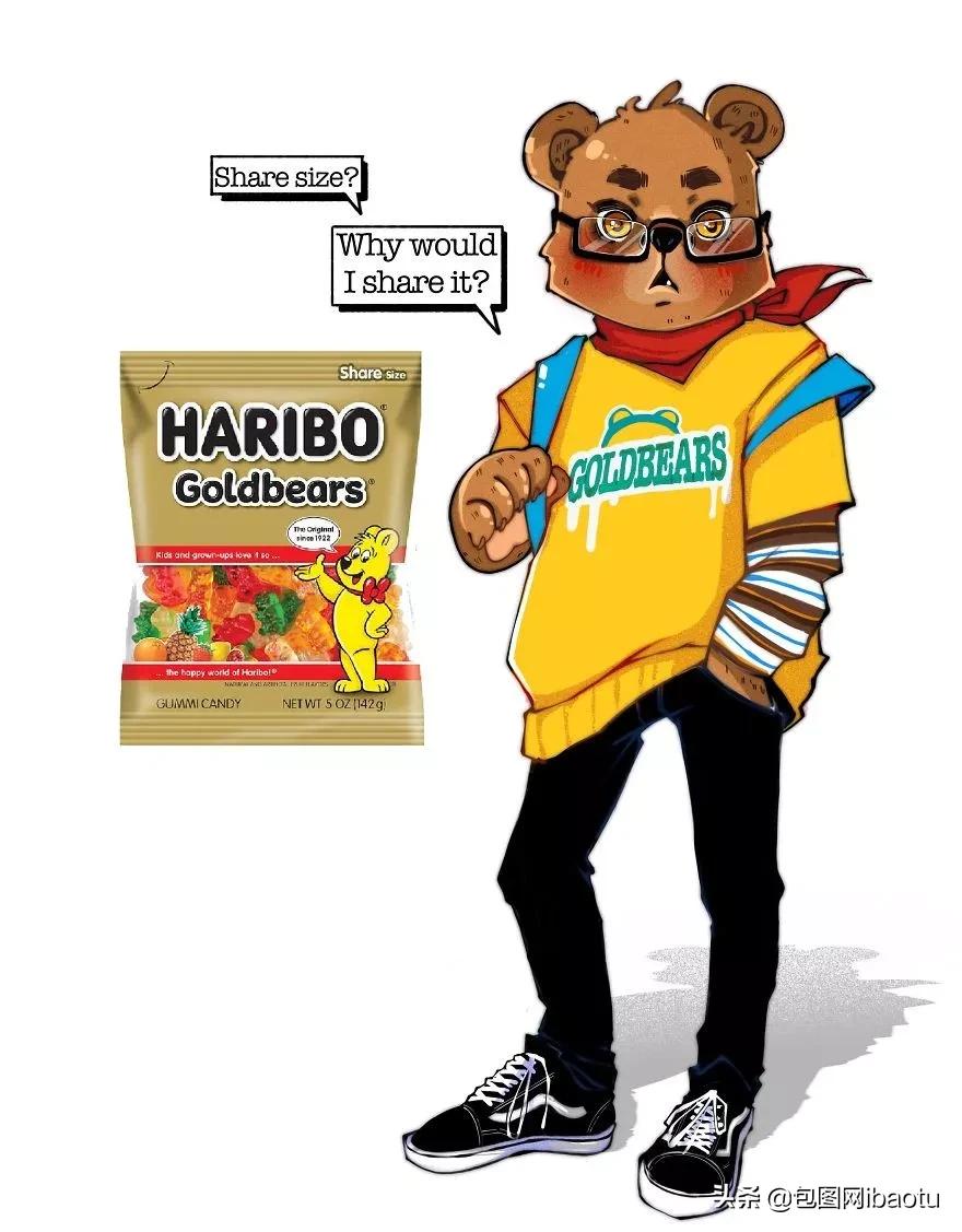 把可口可乐拟人化,把各种奶茶拟人