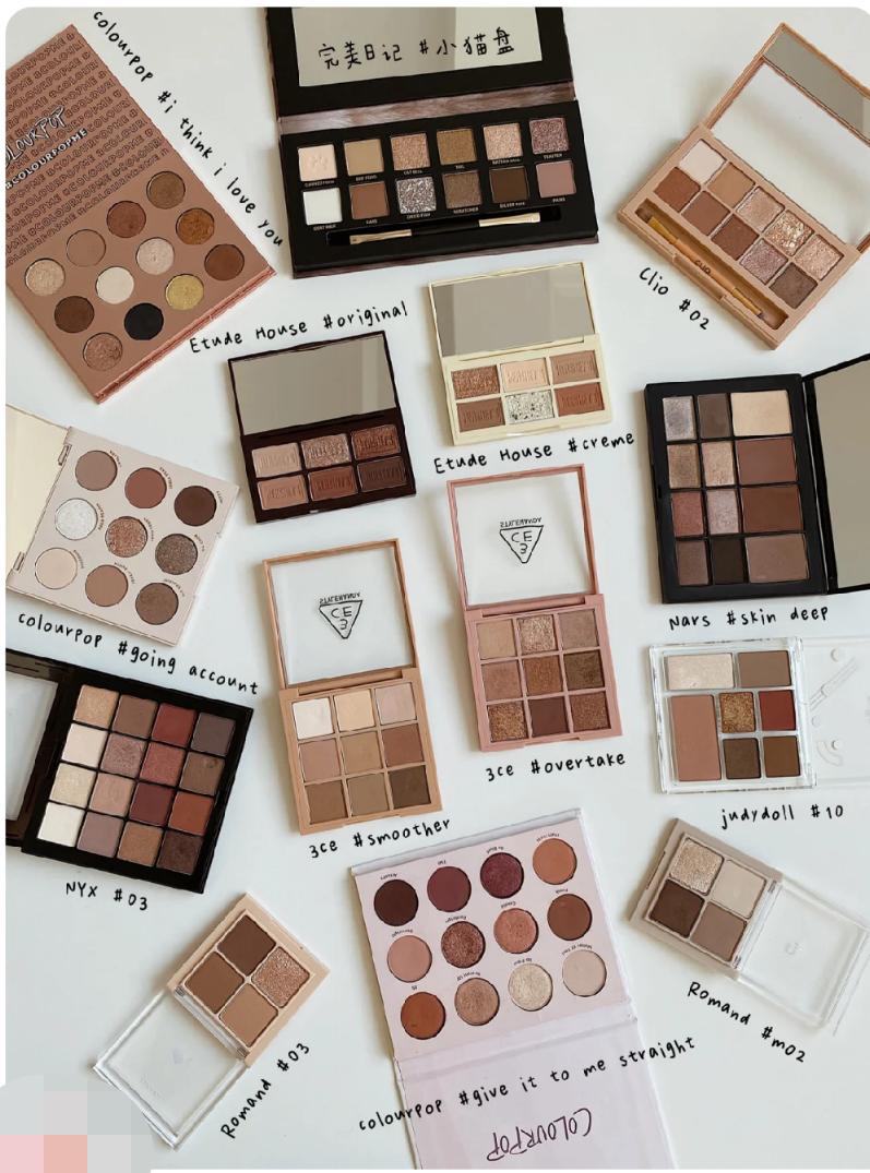 推荐适合内双的眼影盘,通勤眼影盘推荐小盘