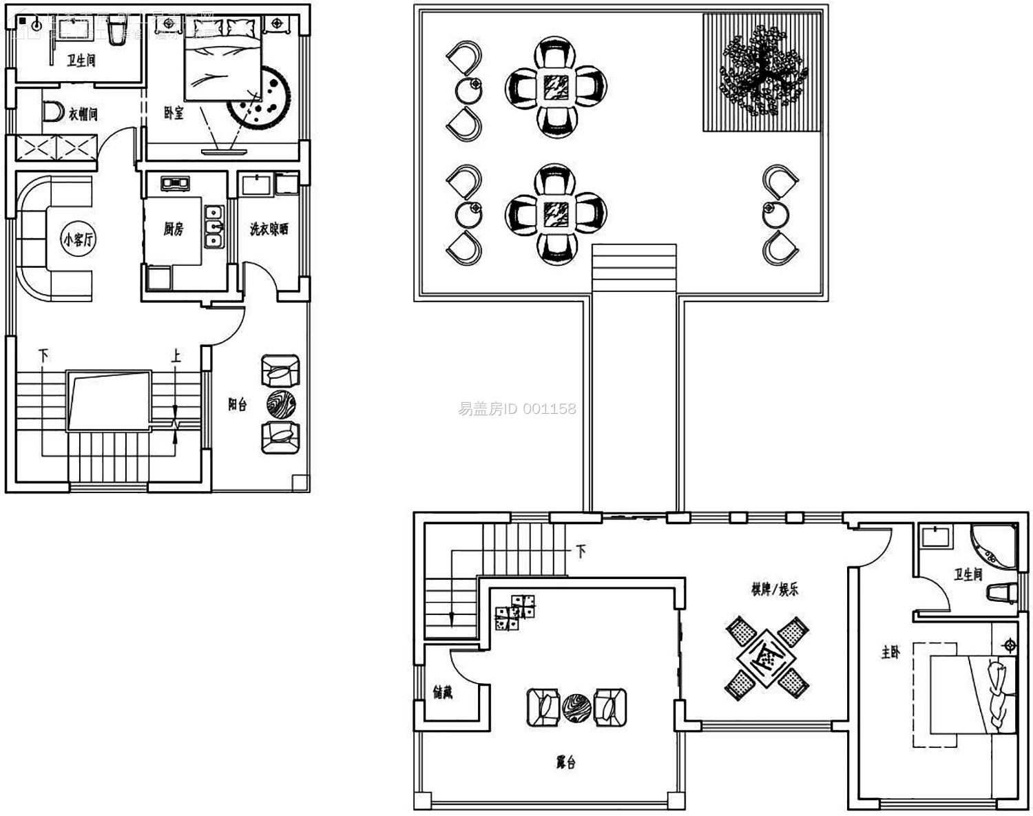 中式别墅群，不想住了可以作为民宿，顶天露台可烧烤、篝火舞会