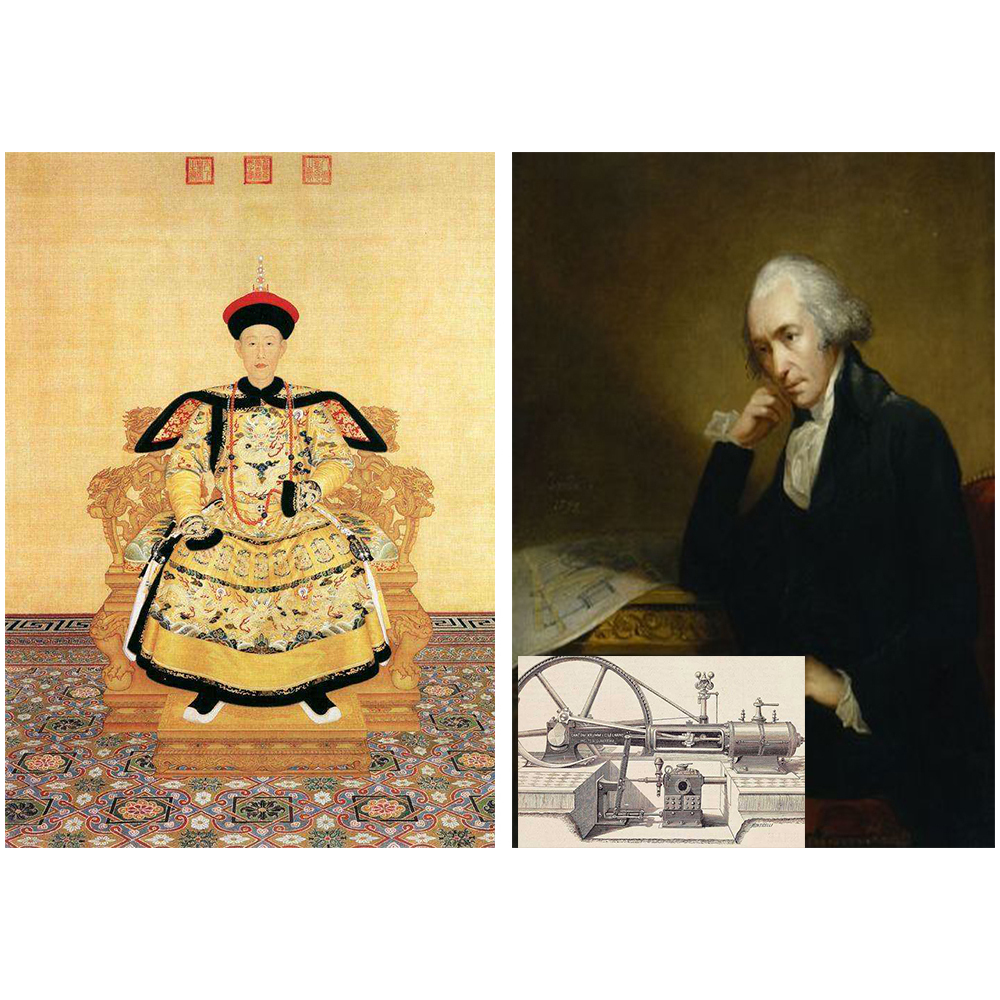 牛顿和乾隆皇帝同一年代吗,牛顿发明蒸汽机