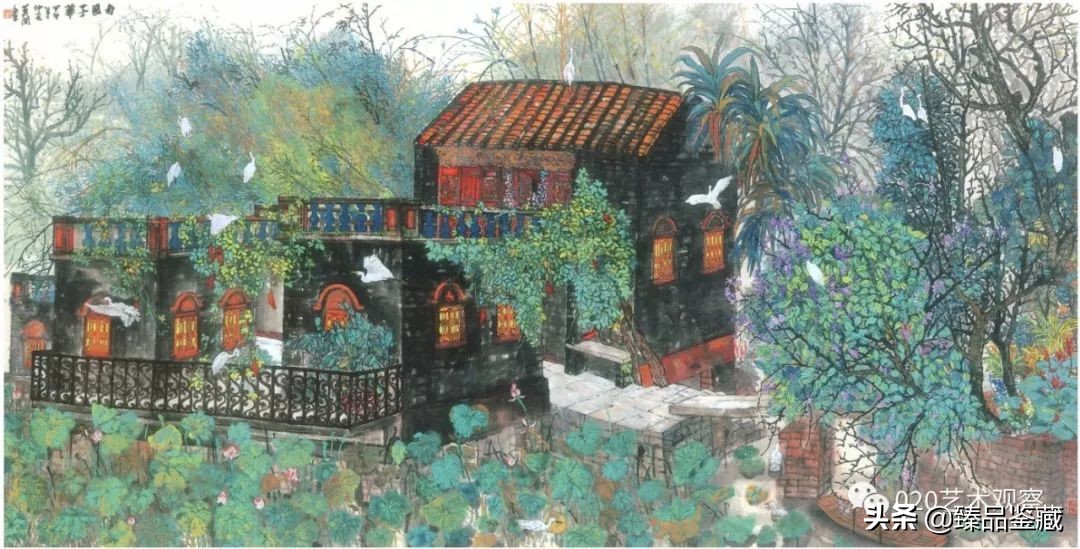 水墨花鸟画及赏析,中国画与西洋画赏析