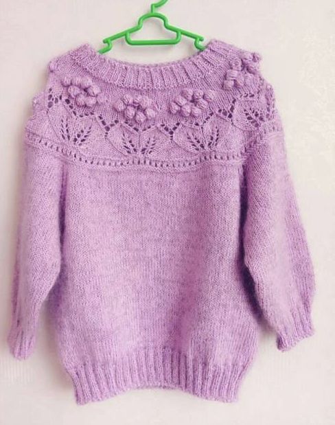 成年套头插肩袖毛衣从上往下图解,男童从上往下编织插肩袖套头毛衣