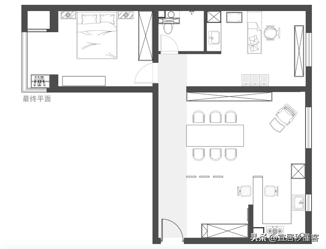 98年纹身师一人宅，酷炫工业风，家里一半面积是客厅