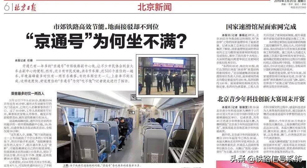 中国铁路京通号,北京市郊铁路京通号