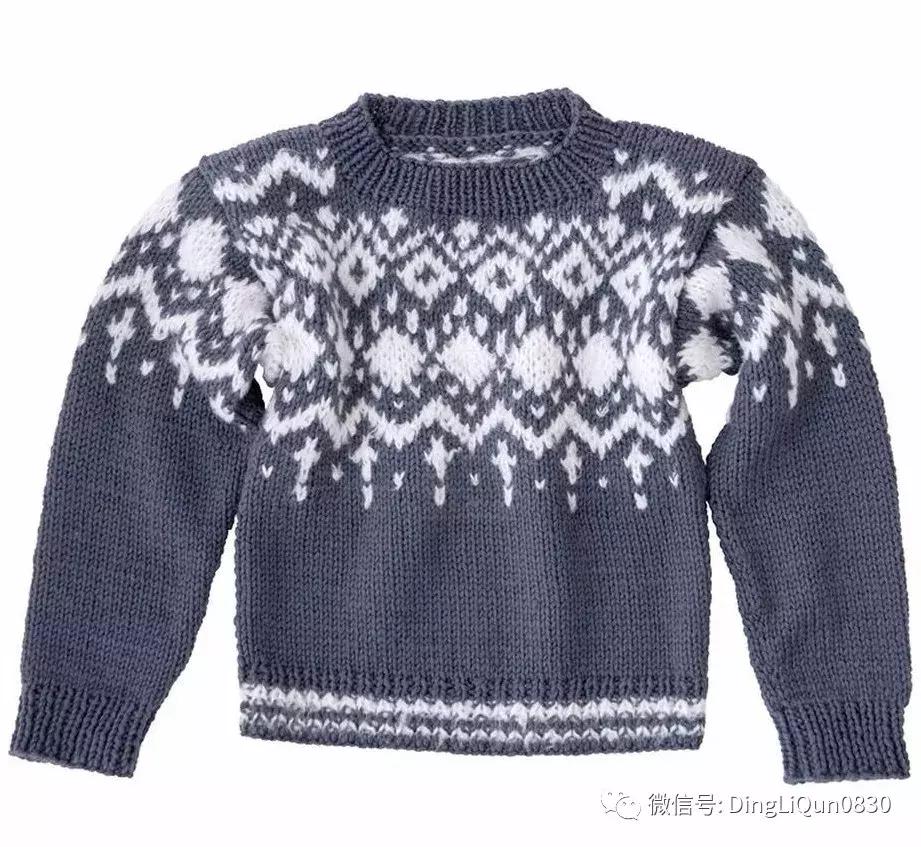 围巾编织教程10-15岁,圆肩针织宽松套头衫小款编织