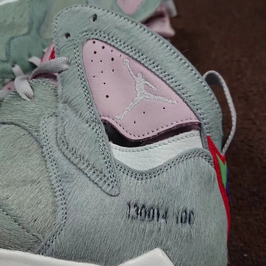 aj7兔八哥粉色细节图,兔八哥aj7球鞋