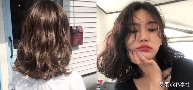 法式蛋卷中长款一次性卷发造型,法式慵懒卷发中长造型发量少