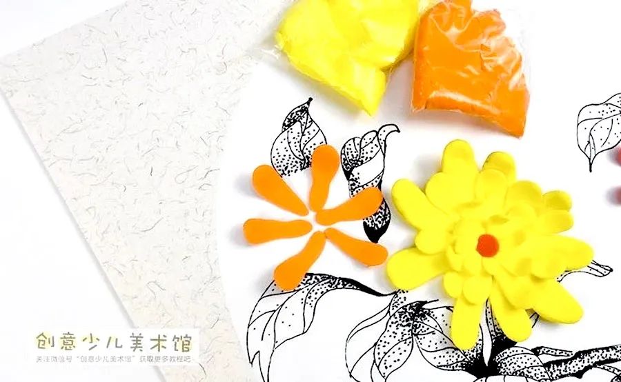 花儿朵朵黑白画四年级儿童画,儿童创意画春天花儿开