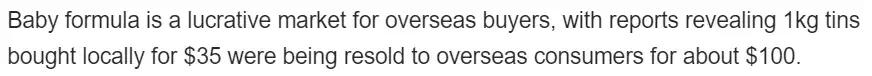 澳洲又发生代购抢奶事件，消费者指责超市为了赚钱唯利是图
