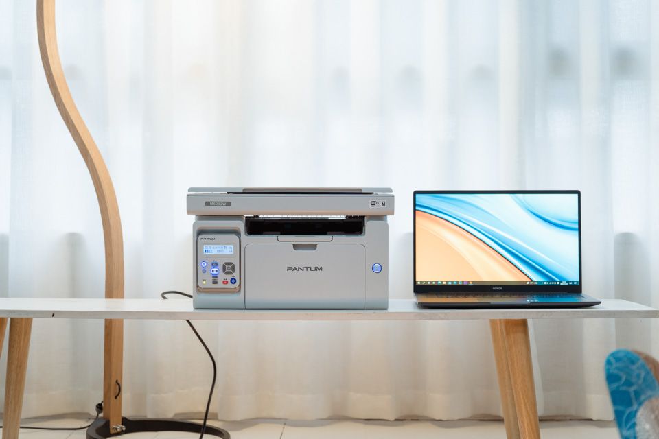 打印复印扫描一机搞定，无线连接轻松掌控——奔图M6202W,青春版