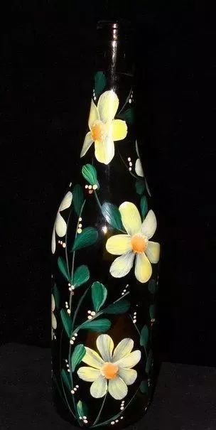 卡通彩绘瓶子作品图片,瓶子彩绘简单